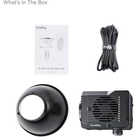 SmallRig 4808 RC60C - lampa LED, RGB , CRI 96, TLCI 97, 2500-10000K_Zawartość zestawu_4